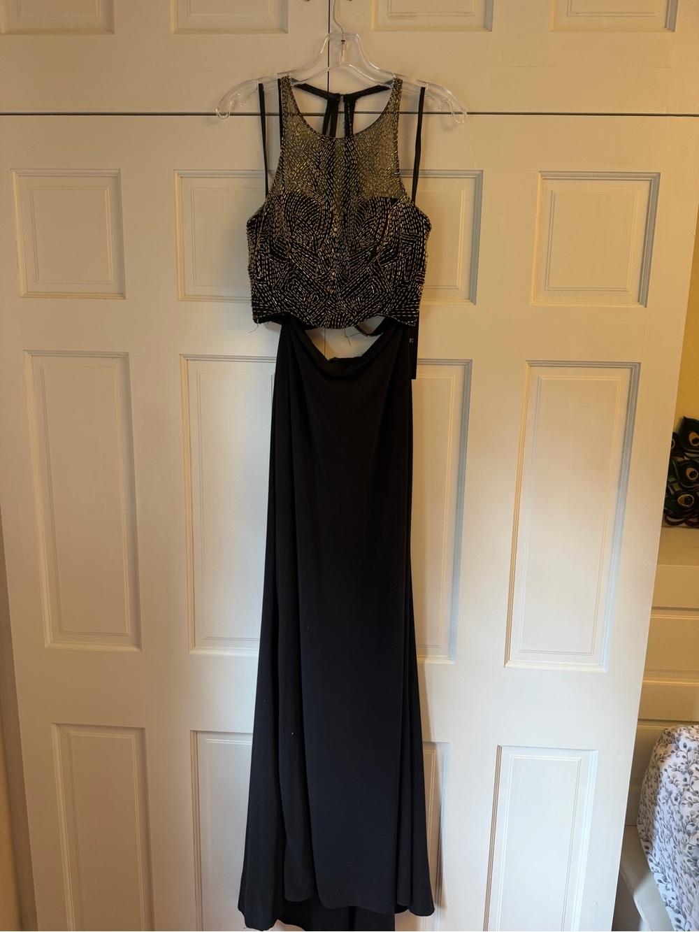 Alyce Paris Black Beaded Prom Gown